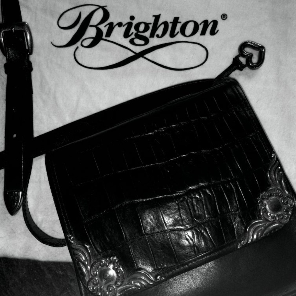 Brighton Vintage 90's Black Small Crossbody